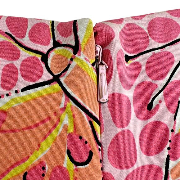 Lilly Pulitzer Cha Cha Butterfly Print Silk Dress Size 4 Pink Stretch Vintage - Picture 6 of 8